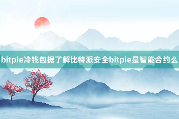 bitpie冷钱包据了解比特派安全bitpie是智能合约么