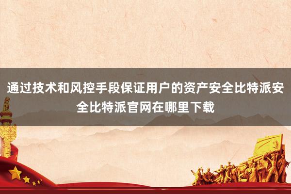 通过技术和风控手段保证用户的资产安全比特派安全比特派官网在哪里下载