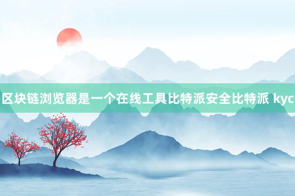 区块链浏览器是一个在线工具比特派安全比特派 kyc