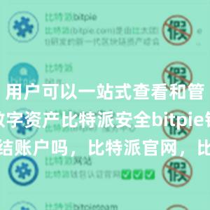 用户可以一站式查看和管理各种数字资产比特派安全bitpie钱包可以冻结账户吗，比特派官网，比特派钱包，比特派下载