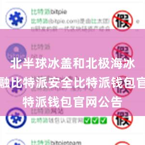 北半球冰盖和北极海冰加速消融比特派安全比特派钱包官网公告