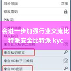 会进一步加强行业交流比特派安全比特派 kyc