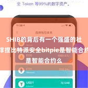 SHIB的背后有一个强盛的社区撑捏比特派安全bitpie是智能合约么