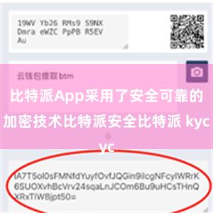 比特派App采用了安全可靠的加密技术比特派安全比特派 kyc